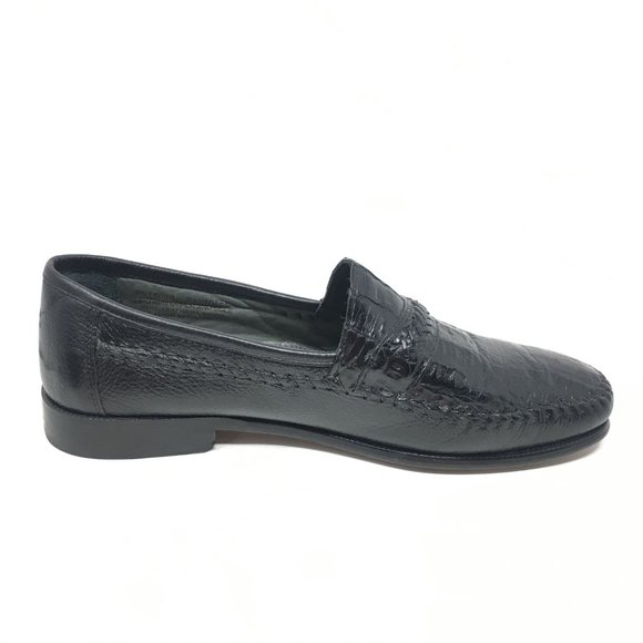Florsheim Loafers Shoes Size 10 3E Black Alligator main image 5